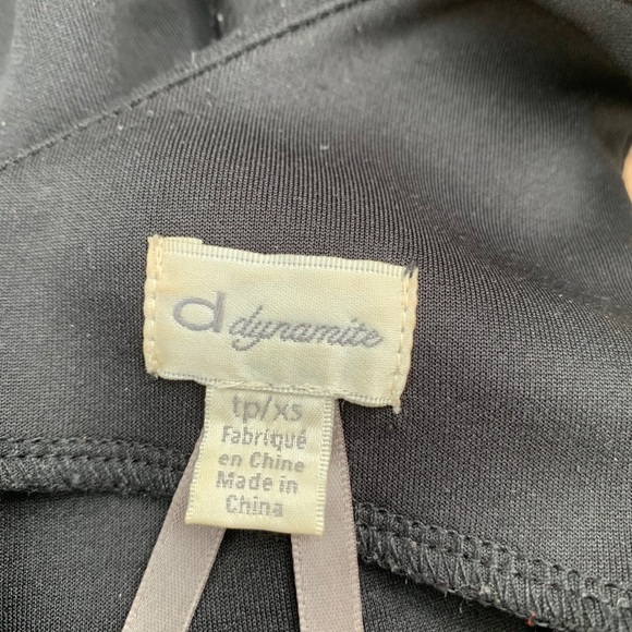 Dynamite black peplum top - Picture 5 of 5